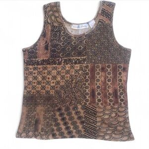 Y2K sequin pattern tank